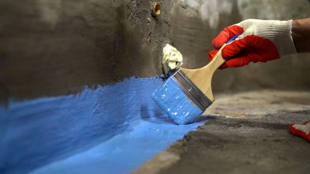 Commercial Waterproofing project at a Swayzee, IN business property by SJ Waterproofing Pros